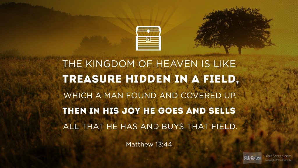 treasure in a field