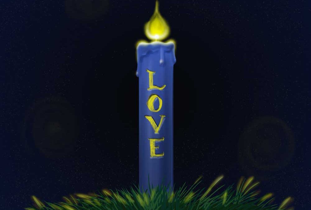 Advent 2 Candle Illustration
