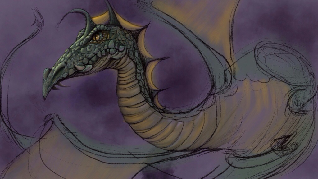 A Sketch in Progress on the iPad
