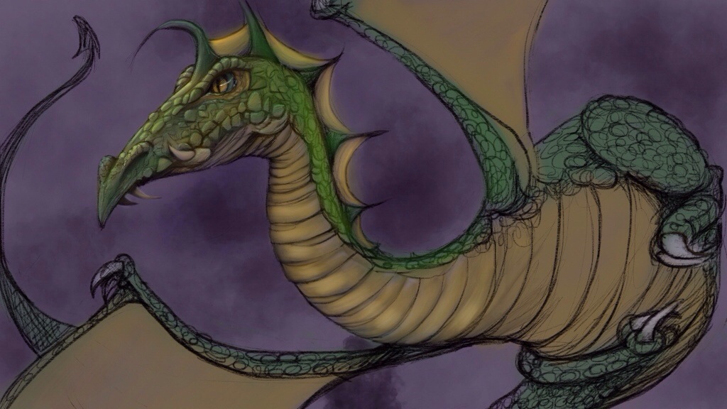 More Progress on the Dragon Sketch
