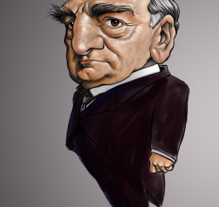 Day Off Doodle | Caricature of Carson from Downton Abbey