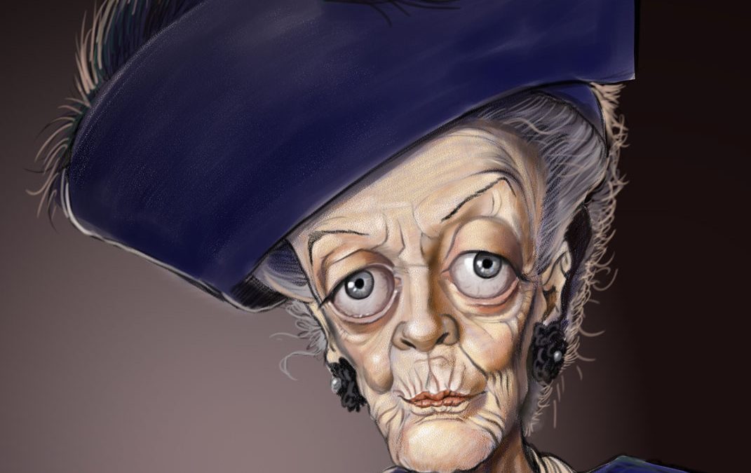 Day Off Doodle | Dowager Countess of Downton Abbey Caricature