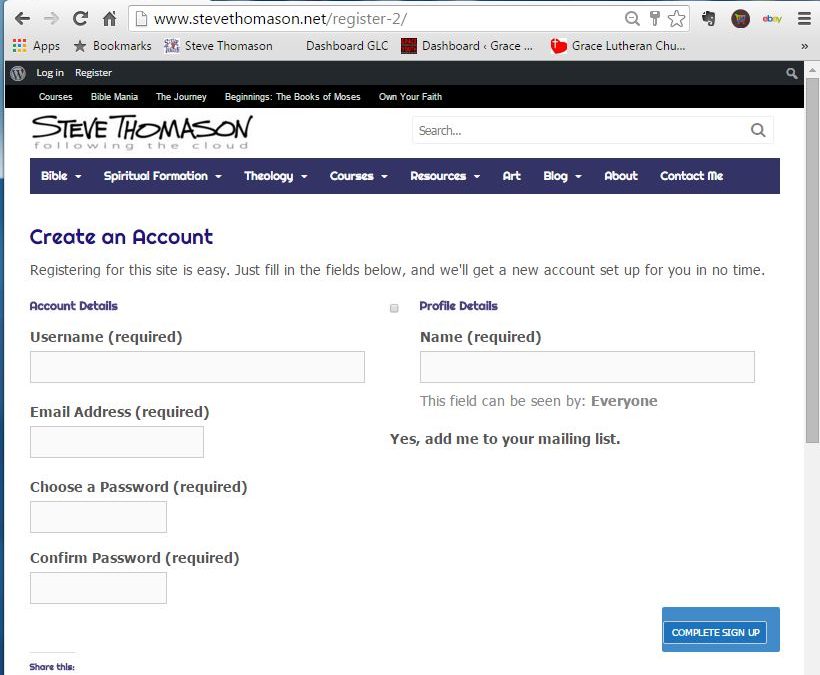How to Register for an Online Course on this Website