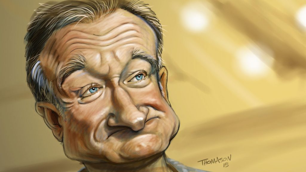 Day Off Doodle | Caricature of Robin Williams