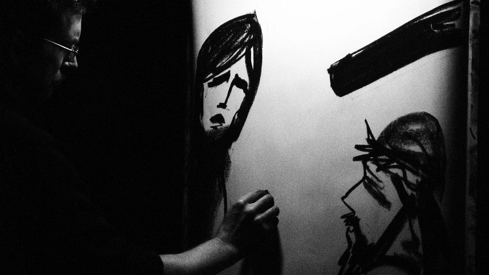 stations of the cross live drawing