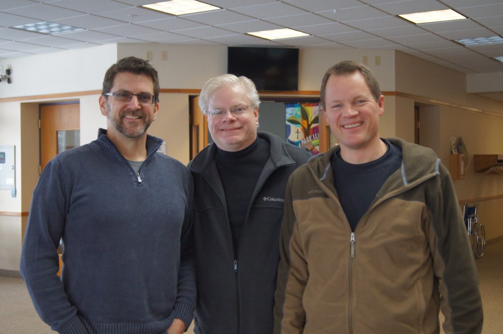 Left to right: me, Kevin Doely, Paul Oman