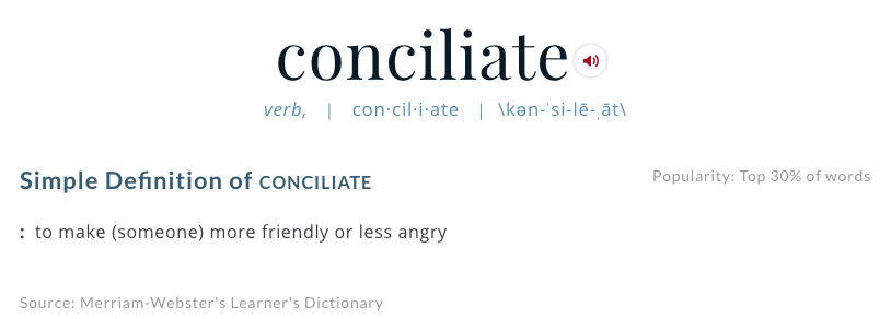 conciliate