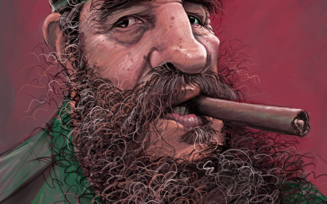 Caricature of Castro