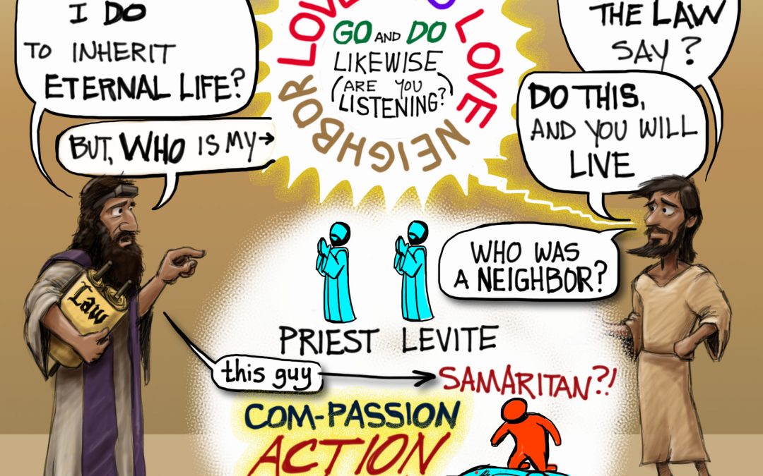 A Visual Commentary on Luke 10:25-42 from the Narrative Lectionary