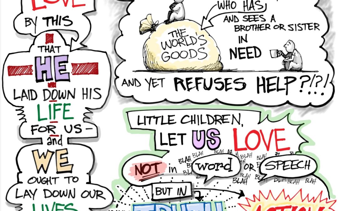 A Visual Meditation on 1 John 3:16-18