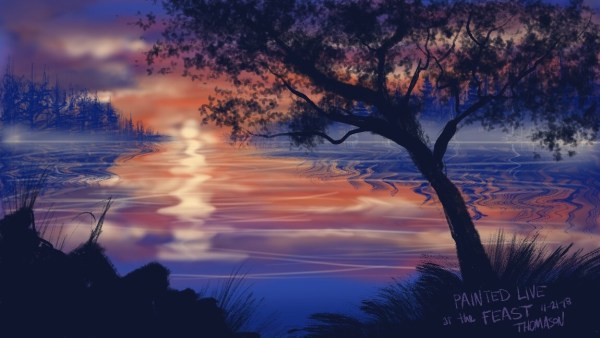 Live Digital Painting at The FEAST