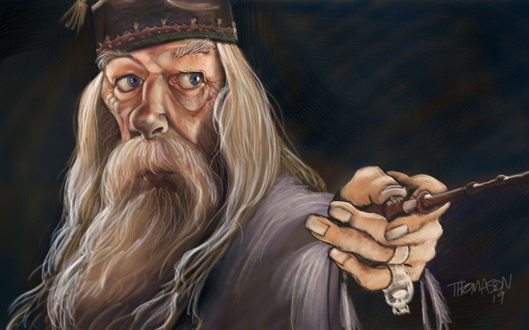 Another Day Off Doodle – Dumbledore Caricature