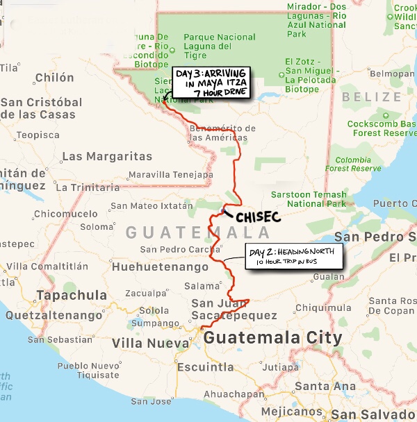 Guatemala Day 3: Arriving in Maya Itza