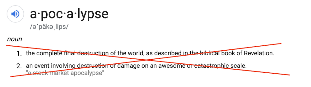 apocalypse wrong