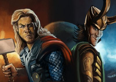 Thor and Loki