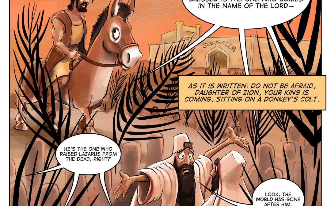 A Visual Meditation on The Triumphal Entry in John 12:12-27
