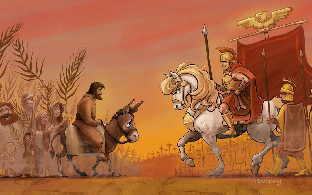 Two Parades | A Visual Meditation on Palm Sunday and Holy Week