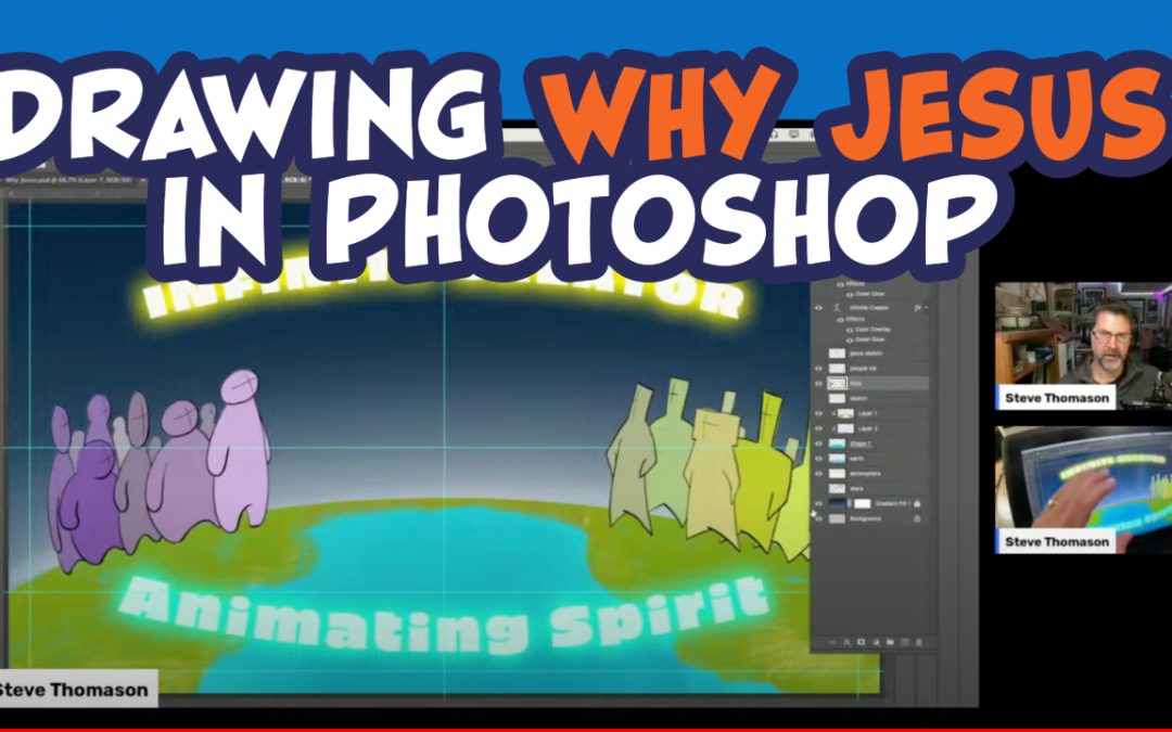 Drawing the Why Jesus Images in Photoshop