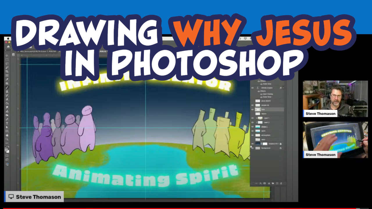 Drawing Why Jesus In Photoshop Steve Thomason