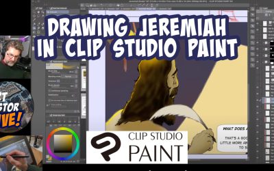 Drawing Jeremiah in Clip Studio Paint