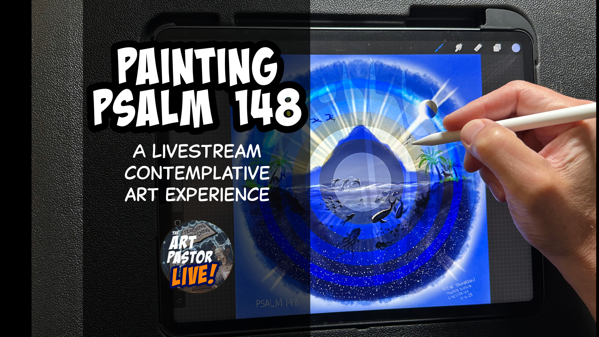 Drawing with Feeling, A livestream drawing session. expressive portrait of young man