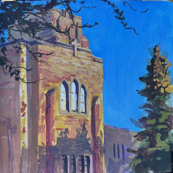 Page 7. October Sun on Gullixson Hall